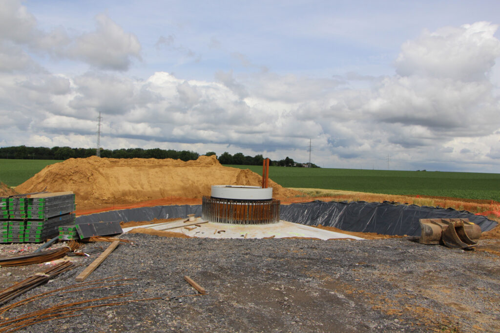 Aansluiting van windturbines in de gemeente Nijvel.